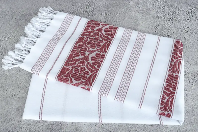 Gift For Best Friend, Quick-dry peshtemal, Gift For The Home Decor, Bachelor Gifts, Turkish Towel USA, Spa Towel, 70x40 Cotton Daisy Design Towel - 6