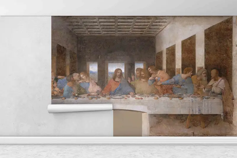 Da Vinci Digital Paper, The Last Supper Wall Decals, Reproduction Wall Poster, 3D Papercraft, Classic Wall Painting, Wall Decoration Art, - 8