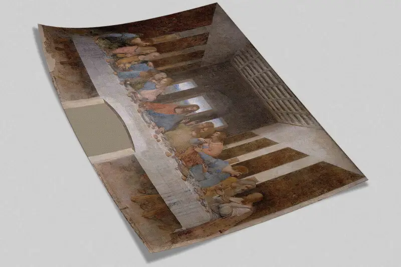 Da Vinci Digital Paper, The Last Supper Wall Decals, Reproduction Wall Poster, 3D Papercraft, Classic Wall Painting, Wall Decoration Art, - 6