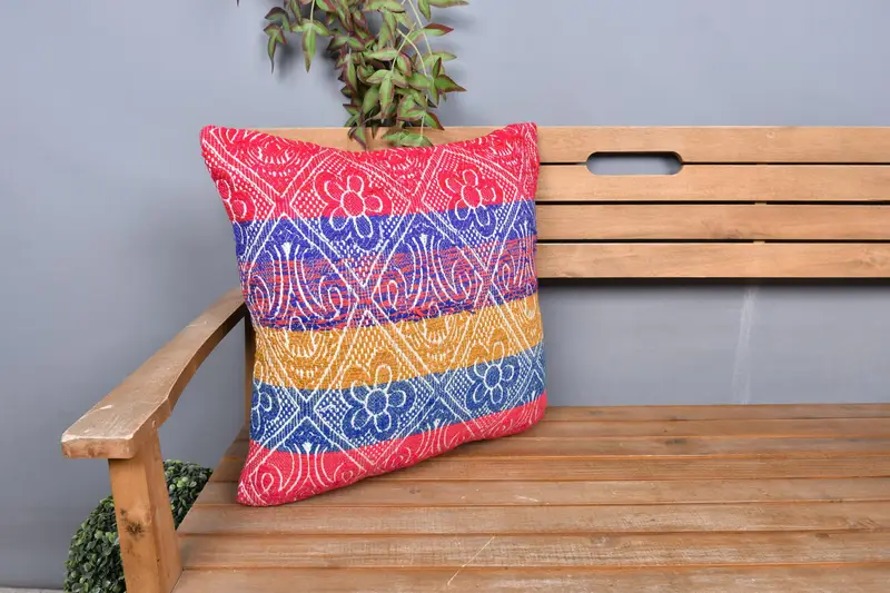 Pillow, Interior Designer Pillow, Home Decor Pillow, Personalized Gift Pillow Pillow, 20x20 Red Pillow Case, Vintage Pillow - 1