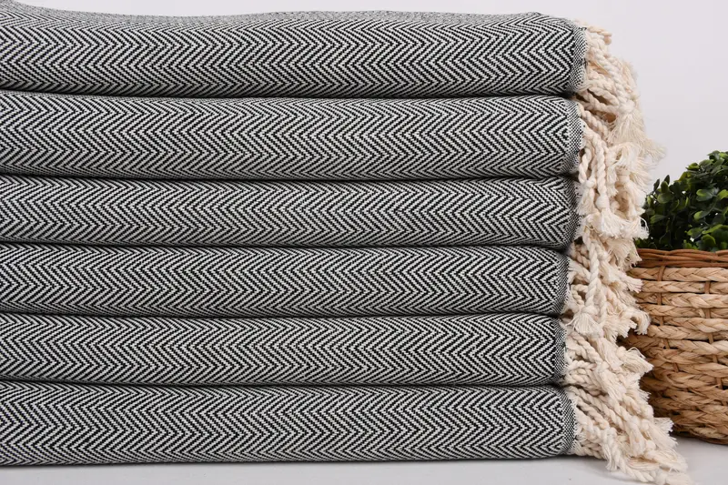 Wedding Gifts Towel, Scarf Towel, Personalized Beach Towel, 70x40 Cotton Herringbone Towel, Peshtemal Towel, Personalised Gift, Bachelorette Gifts - 2