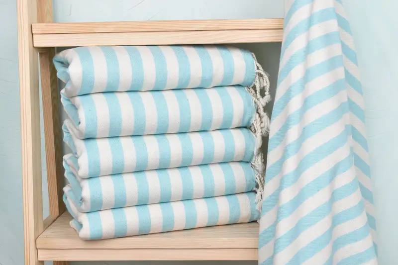 Best Friend Gift Ideas, Cotton towel, Custom Gift, Absorbent towel, Monogrammed Turkish Towel, 80x36 Cotton Striped Towel, Embroidery Towel - 1