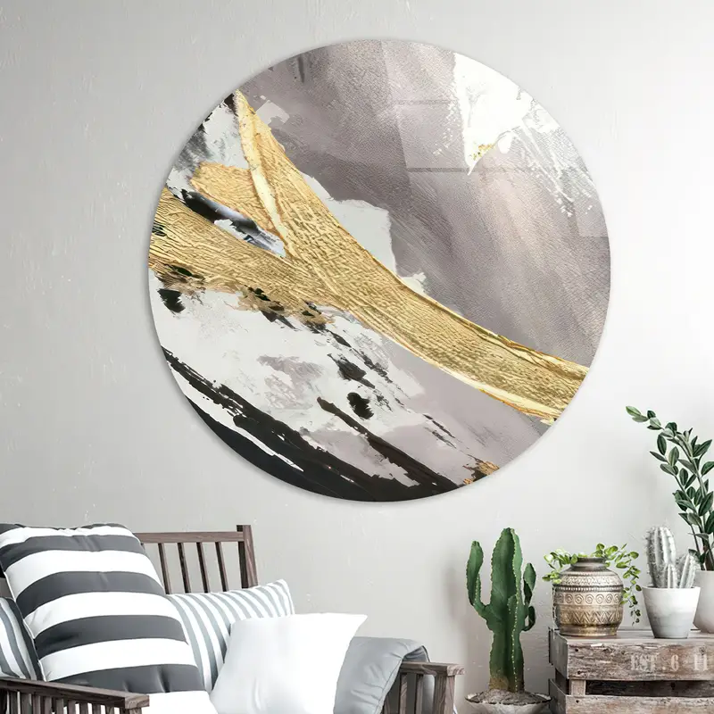 Elegant Gold Marble Printed Canvas: Luxury Home Decor Art