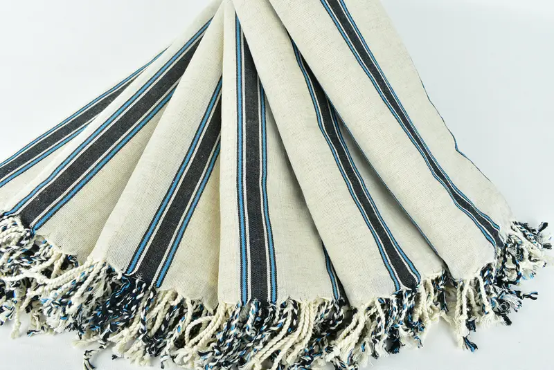 Custom Gifts, Best Wedding Gift, 70x38 Cotton Striped Towel, Bath towel, Soft and absorbent Turkish towel, Absorbent Turkish towel, Beach Towel Bulk - 4