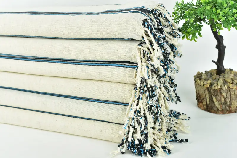 Custom Gifts, Best Wedding Gift, 70x38 Cotton Striped Towel, Bath towel, Soft and absorbent Turkish towel, Absorbent Turkish towel, Beach Towel Bulk - 3