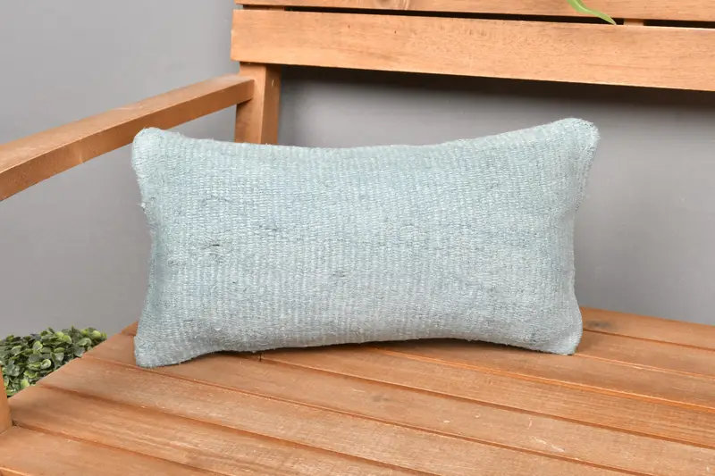 Grünes südwestliches besticktes Kissen, 8x16 handgemachtes Wurfkissen