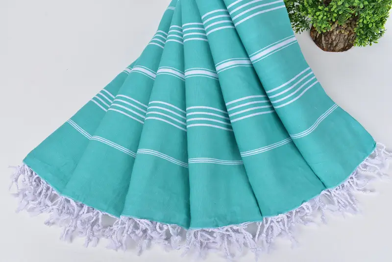 Home Gift, Turkish bath towel, Handmade Gift, 70x40 Cotton Striped Towel, Hammam Towel USA, Handmade Turkish Towel, Sand-free towel, Yoga Towel - 4