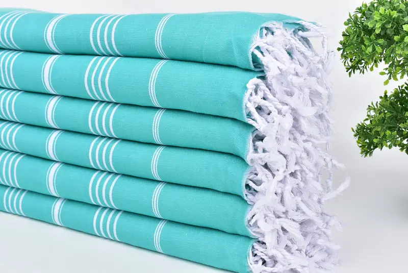 Home Gift, Turkish bath towel, Handmade Gift, 70x40 Cotton Striped Towel, Hammam Towel USA, Handmade Turkish Towel, Sand-free towel, Yoga Towel - 3
