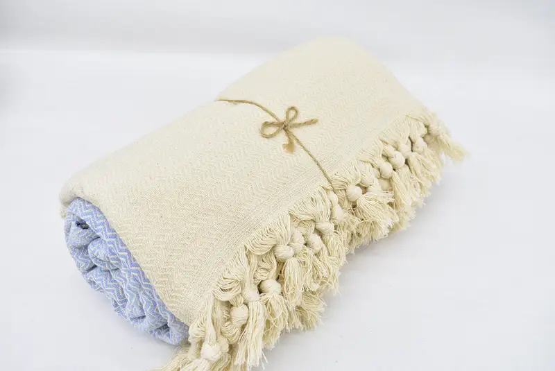 Wedding Favors, Turkish Blanket Queen, 88x76 Cotton Chevron Towel, Throw Blanket Couch, Throw Blankets for Couch, Turkish Tablecloth, Custom Blanket - 8