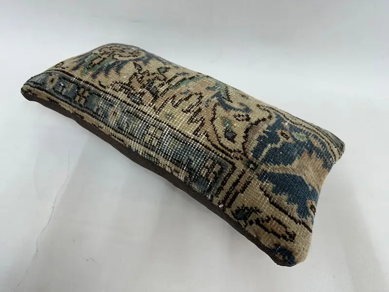 Tribal Pillow Cover, Muted Pillow Sham, 10x20 Beige Cushion Cover, Vintage Kilim Pillow, Turkish Pillow, Antique Pillows, Cushion Cover - 6