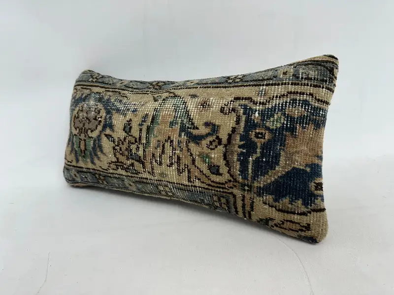 Tribal Pillow Cover, Muted Pillow Sham, 10x20 Beige Cushion Cover, Vintage Kilim Pillow, Turkish Pillow, Antique Pillows, Cushion Cover - 3