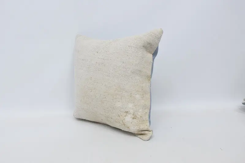 Outdoor Pillow Sham, Pillow Cover, Gift Pillow, 18x18 White Pillow, Ethnical Kilim Rug Pillow, Interior Designer Pillow - 4