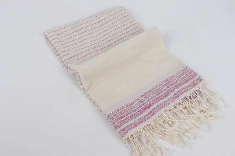 Luxury towel, Bachelorette Party Favors, Organic Beach Towel, Gym Towel, Anniversary Gift For Her, Custom Beach Towel, 68x36 Cotton Striped Towel - 6