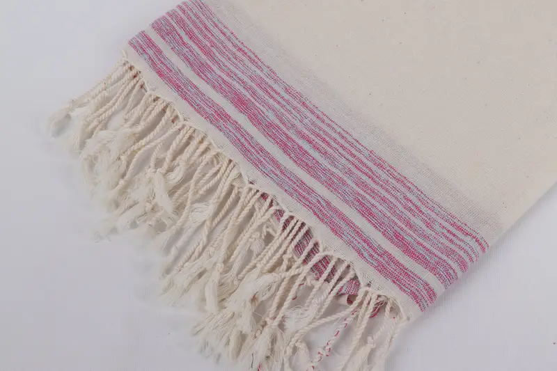 Luxury towel, Bachelorette Party Favors, Organic Beach Towel, Gym Towel, Anniversary Gift For Her, Custom Beach Towel, 68x36 Cotton Striped Towel - 7
