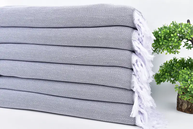 Gift Towel, Guest Towel, Girl Trip Party Favor, Turkish Towel Hand Towel, Turkish Hand Towel, 36x18 Cotton Herringbone Towel, Monogrammed Hand Towel - 3