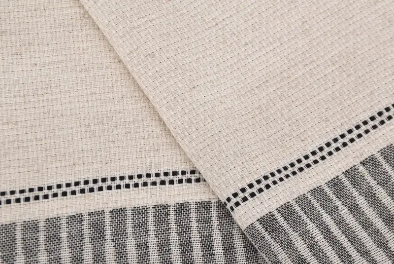 Onun için hediye, monogram çay havlu, kişiselleştirilmiş hediyeler, ev için hediye, 40x20 keten çizgili havlu, nedime hediyeleri, kişiselleştirilmiş bulaşık havlu - 5