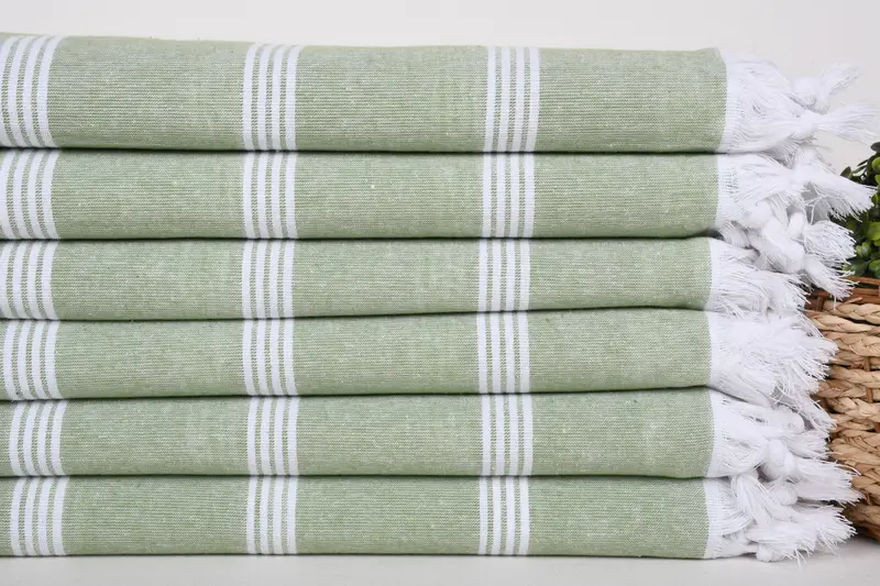 Sand-resistant towel, 70x30 Cotton Striped Towel, Large Turkish Towel, Hammam Towel USA, Merry Christmas Gifts, Personalized Bridesmaid Gift - 2