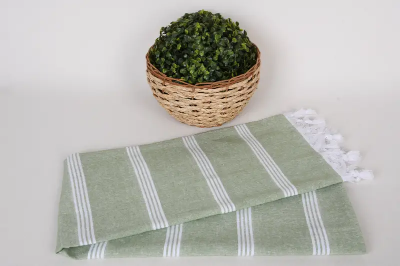 Sand-resistant towel, 70x30 Cotton Striped Towel, Large Turkish Towel, Hammam Towel USA, Merry Christmas Gifts, Personalized Bridesmaid Gift - 4