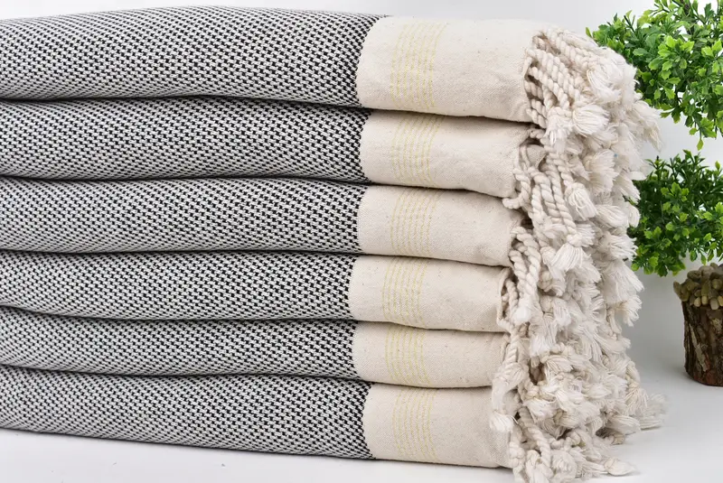68x40 Cotton Striped Towel, Custom Bath Towel, Wedding Gift, Bulk Order Towel, Cotton towel, Custom Beach Towel, Wedding Day Gift For Bride - 3
