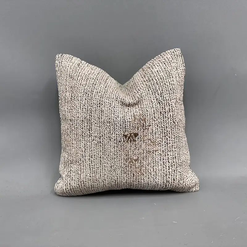 Almohada de lanzamiento Kilim del suroeste tejida a mano, cojín decorativo vintage 16x16