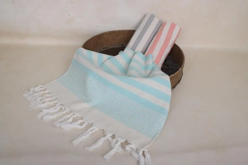 36x18 Cotton Striped Terry Towel, Small Bath Towels, Summer Towel, Xmas Gifts, Bachelorette Party Gifts, Personalized Hand Towel, Personalized Gift - 6