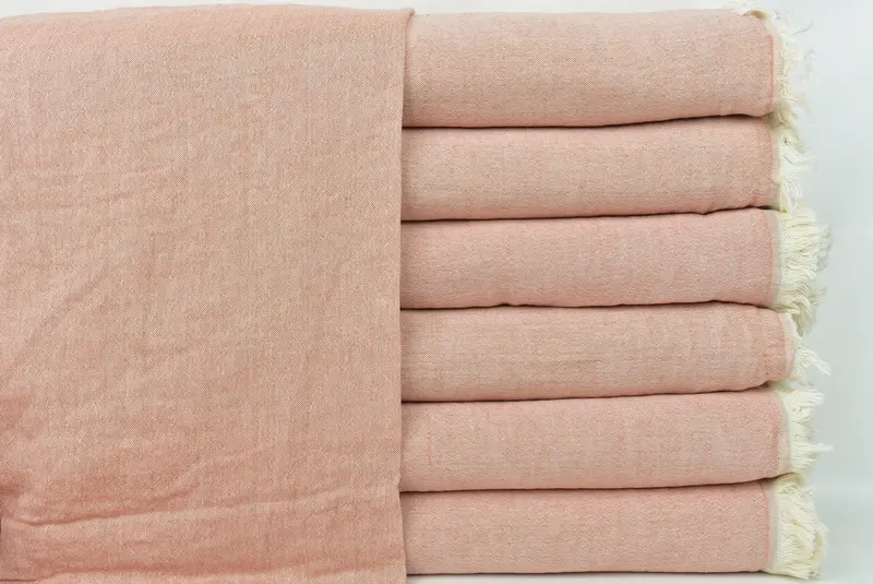 Turkish Bedcover, Bachelor Bachelorette Party Favors, 92x60 Cotton Striped Towel, Housewarming Gift, Woven Blanket, Shower Curtain, Bridesmaid Gifts - 1