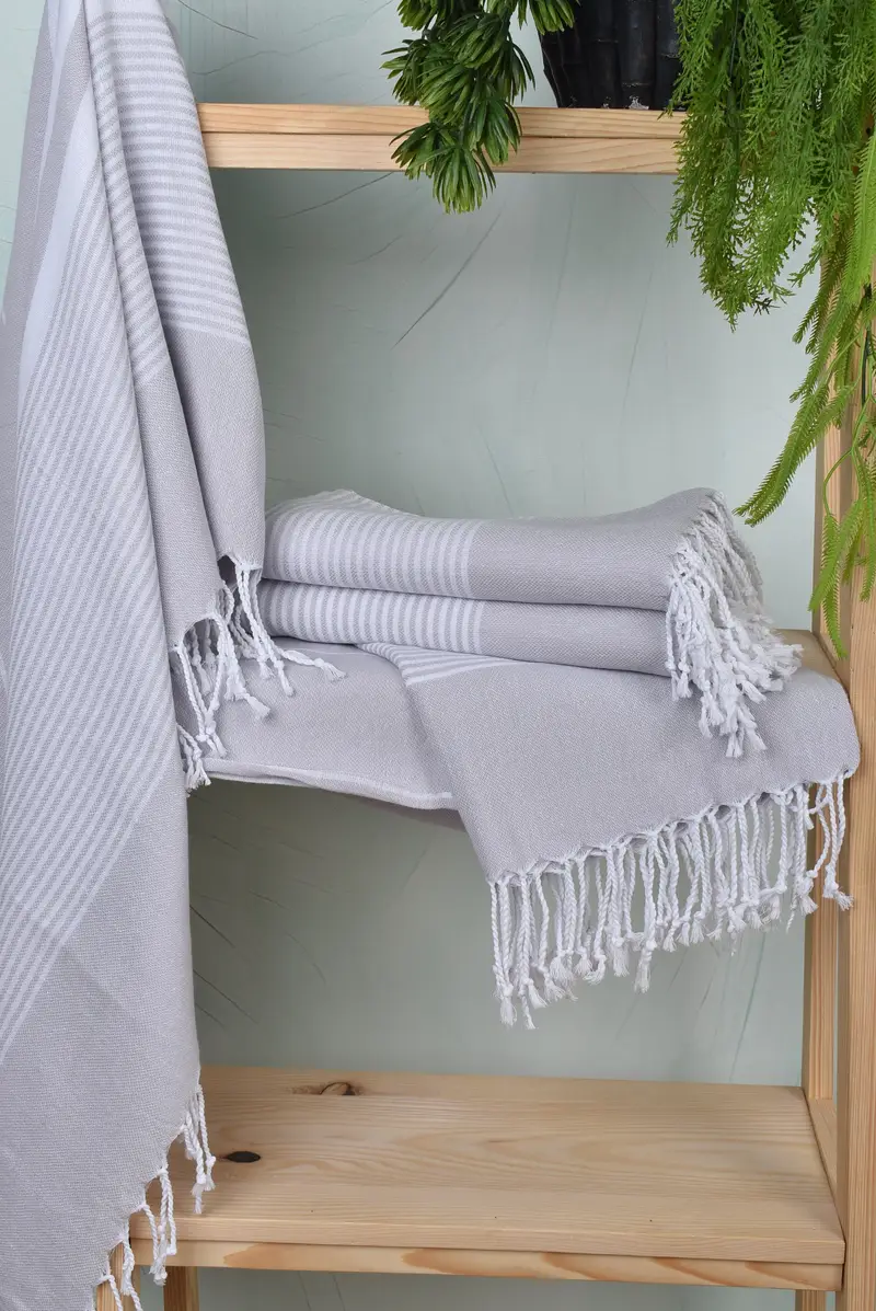 Valentines Gift, Bridesmaid Gift Towel, Organic Towel, 70x40 Cotton Striped Towel, Bachelorette Party Gifts Bridesmaids, Lightweight Turkish towel - 6