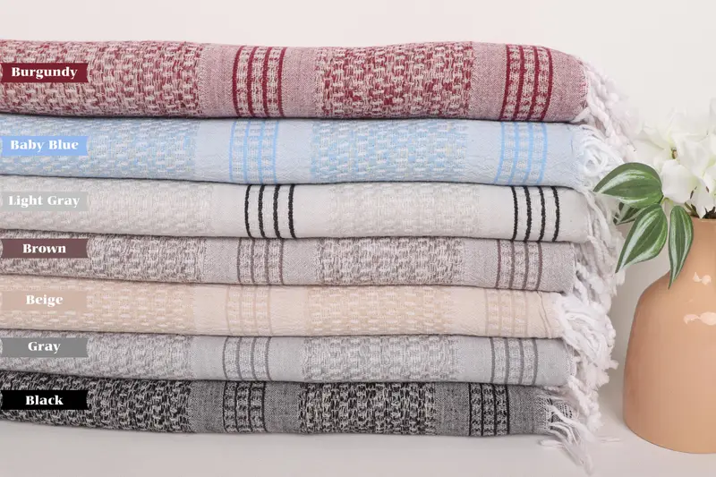 Bridesmaid Gift Towel, 70x36 Linen Striped Towel, Beach Towel Gift, Bridal Shower Gifts, Pool Towels, Monogram Beach Towel, Peshtemal Towel USA - 1
