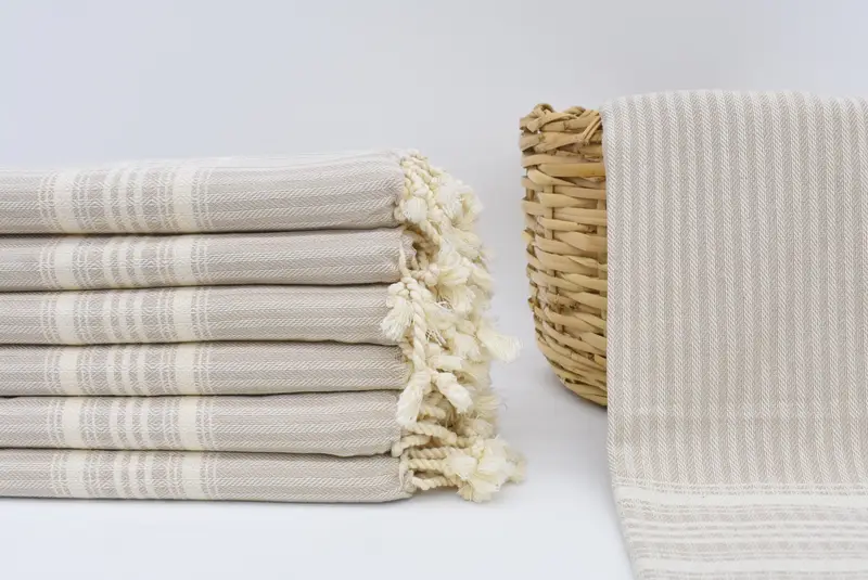 Lightweight towel, Organic Cotton Towel, Soft towel, Bachelor Bachelorette Party Favors, Bachelorette Favor, Spa Towel, 68x38 Cotton Striped Towel - 2