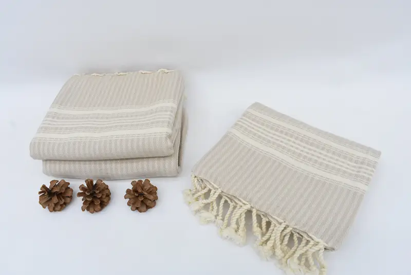 Lightweight towel, Organic Cotton Towel, Soft towel, Bachelor Bachelorette Party Favors, Bachelorette Favor, Spa Towel, 68x38 Cotton Striped Towel - 7