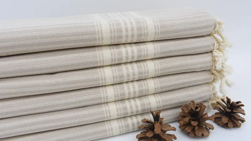 Lightweight towel, Organic Cotton Towel, Soft towel, Bachelor Bachelorette Party Favors, Bachelorette Favor, Spa Towel, 68x38 Cotton Striped Towel - 1