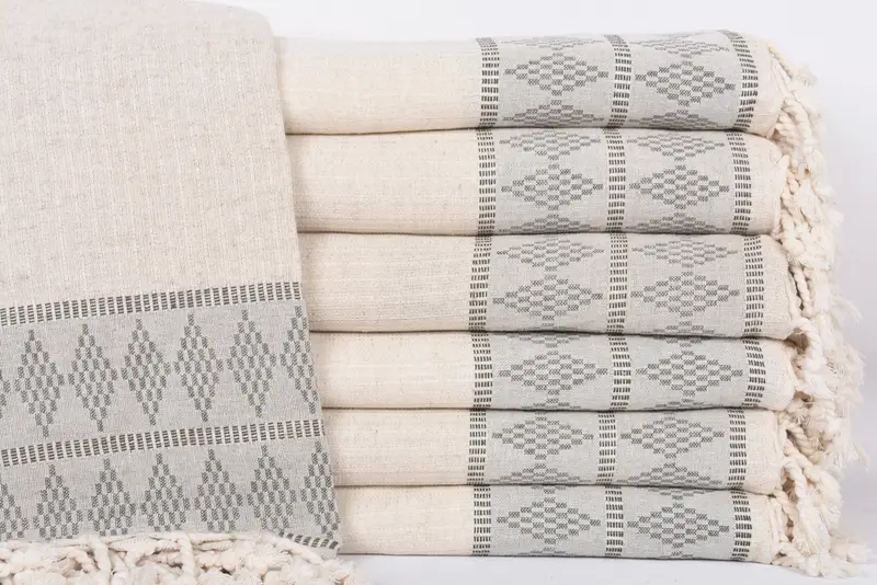 Housewarming Gift, Bachelorette Gifts, 100x88 Linen Kilim Design Towel, Personalized Gift For Her, Valentine Day Gift For Her, Custom Blanket