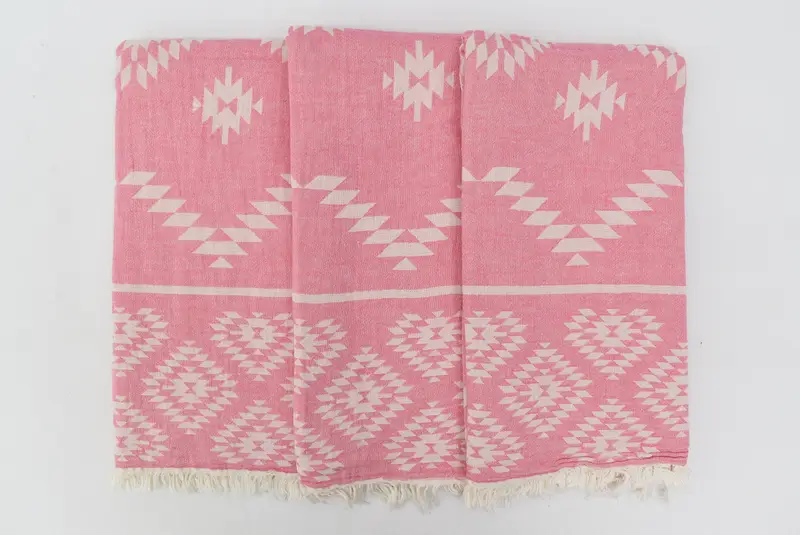 70x36 Pamuk Kilim Havlu, Gelin Duş Hediyeleri, Özel Plaj Havlusu, Havuz Kenarı, Organik Havlu, Hafif Türk Havlusu için saçaklı Türk Havlu - 7