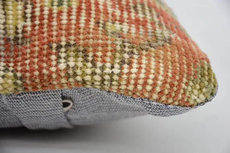 Outdoor Bolster Pillow, Vintage Kilim Pillow, Cushion Case, 8x16 Red Pillow Sham, One Of A Kind Pillow Sham, Pillow for Couch, Kilim Cushion Sham - 4