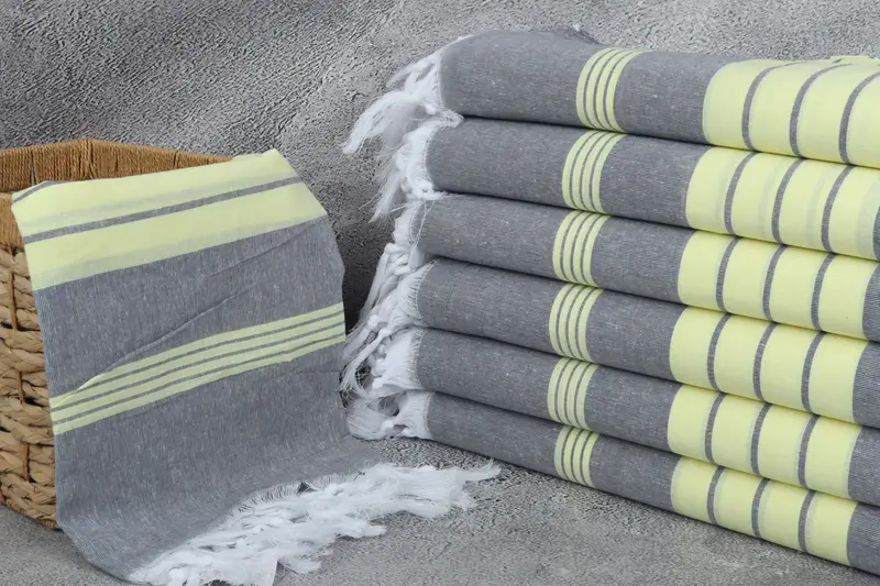 Absorbent towel, Organic Beach Towel, 68x36 Cotton Striped Towel, Boyfriend Christmas Gift, Personalized Beach Towel, Wedding Towel, Wedding Favors - 3