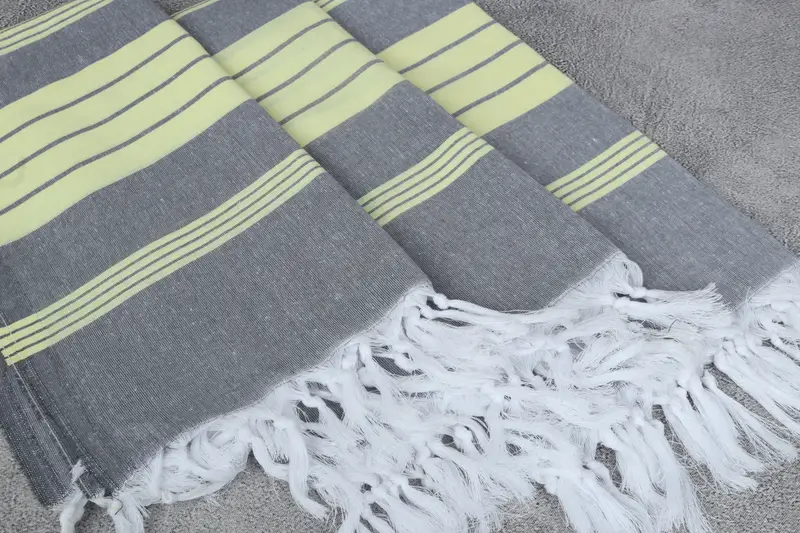 Absorbent towel, Organic Beach Towel, 68x36 Cotton Striped Towel, Boyfriend Christmas Gift, Personalized Beach Towel, Wedding Towel, Wedding Favors - 5