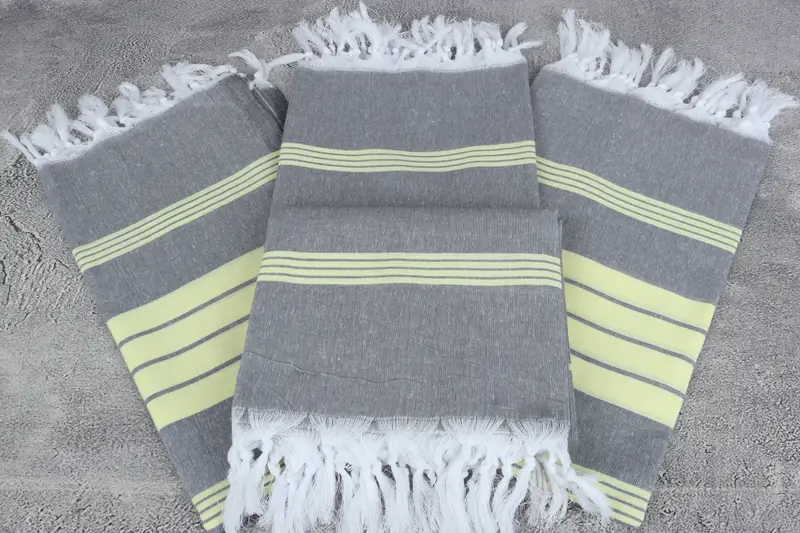 Absorbent towel, Organic Beach Towel, 68x36 Cotton Striped Towel, Boyfriend Christmas Gift, Personalized Beach Towel, Wedding Towel, Wedding Favors - 4