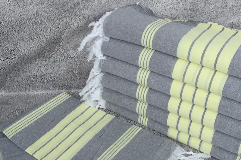 Absorbent towel, Organic Beach Towel, 68x36 Cotton Striped Towel, Boyfriend Christmas Gift, Personalized Beach Towel, Wedding Towel, Wedding Favors - 2