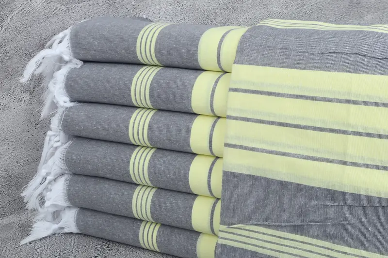 Absorbent towel, Organic Beach Towel, 68x36 Cotton Striped Towel, Boyfriend Christmas Gift, Personalized Beach Towel, Wedding Towel, Wedding Favors - 1