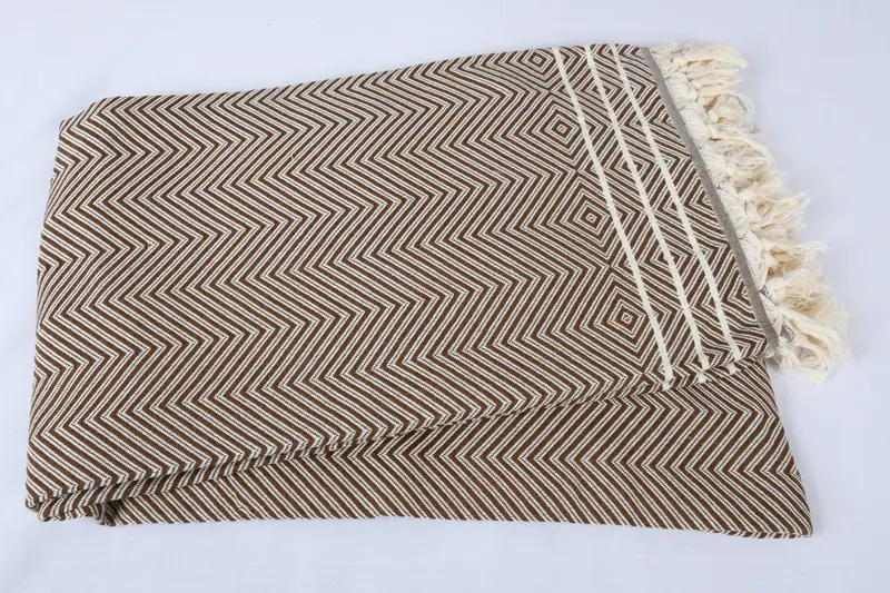 96x70 Cotton Diamond Towel, Turkish Beach Blanket, Personalized Gifts, Wedding Anniversary Gift, Monogram Blanket, Personalized Blanket, Gift Boxes - 5
