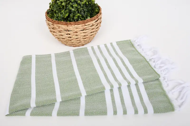 Türkisches Geschirrtuch, 40x20 Baumwoll Zick Zack -Handtuch, Brautduschengunst, Fitnesshandtuch, Geschenk für das Haus, personalisiertes Handtuch, türkisches Handtuch Handtuch - 4
