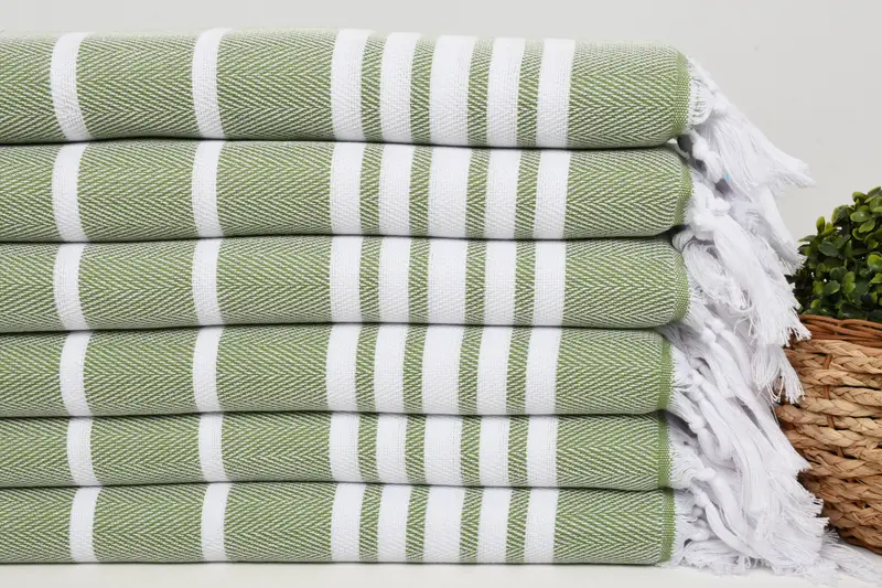 Türkisches Geschirrtuch, 40x20 Baumwoll Zick Zack -Handtuch, Brautduschengunst, Fitnesshandtuch, Geschenk für das Haus, personalisiertes Handtuch, türkisches Handtuch Handtuch - 2