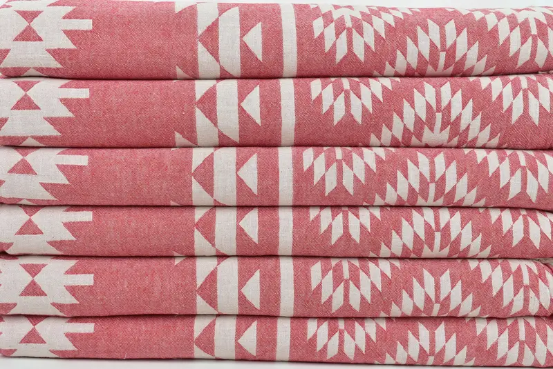 Bedspread, Extra Large Tablecloth, Bachelorette Party Favors, Throw Blanket, 84x56 Cotton Kilim Design Towel, Personalized Bridesmaid Gift - 3