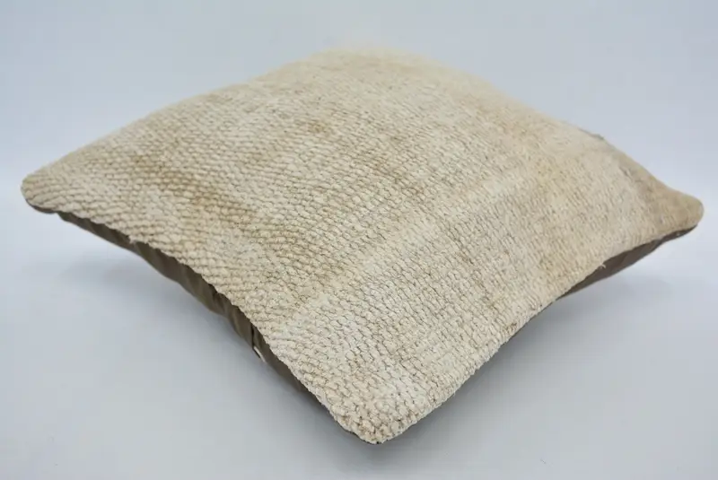 Cushion, Pillow for Couch, Oriental Pillow, Kilim Pillow, Armchair Cushion, 12x12 Beige Cushion Case, Couch Pillow Cover, Pillow for Sofa - 6