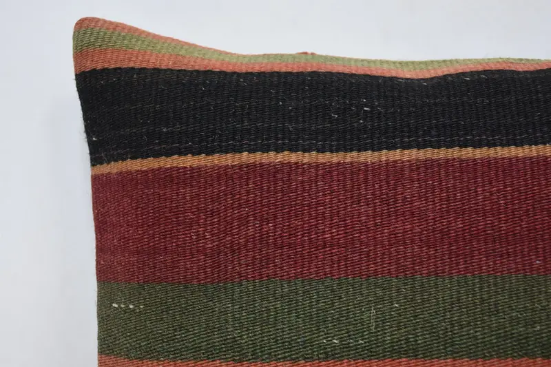Kilim Pillow, Pillow Sham, Turkish Pillow, Aesthetic Pillow Case, Vintage Kilim Throw Pillow, Customized Cushion Cover, 14x14 Red Pillow Case - 2