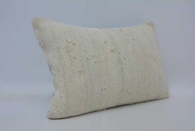 Garden Pillow Cover, Muted Cushion Case, Turkish Kilim Pillow, Seat Pillow, Pillow, Turkish Pillow, 16x24 White Cushion Cover, Vintage Pillow - 3