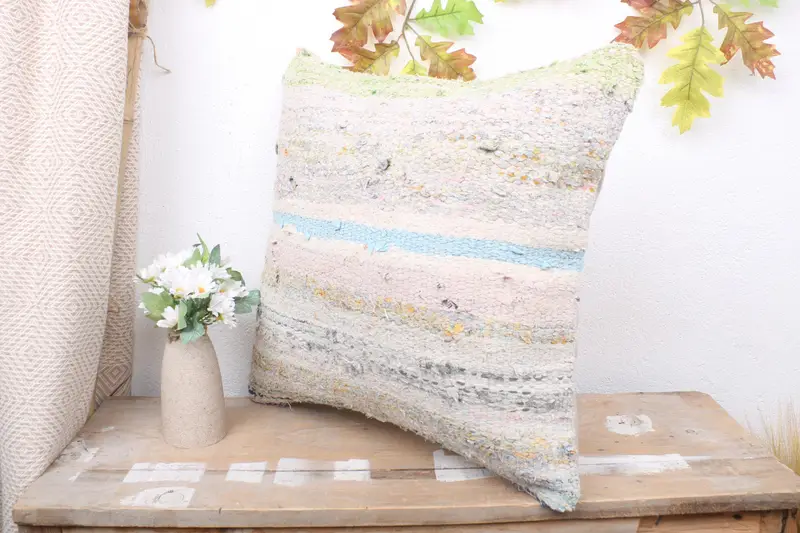 Car Pillow Cover, Morroccon Kilim Cushion Cushion Cover, Gift Pillow, 18x18 Beige Cushion Case, Turkish Kilim Pillow, Cushion Cover, Turkish Pillow - 4