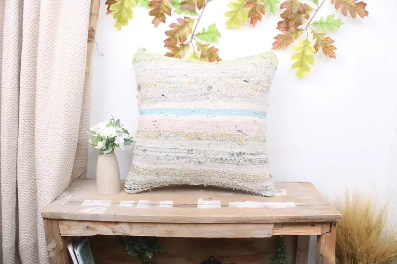 Car Pillow Cover, Morroccon Kilim Cushion Cushion Cover, Gift Pillow, 18x18 Beige Cushion Case, Turkish Kilim Pillow, Cushion Cover, Turkish Pillow - 1