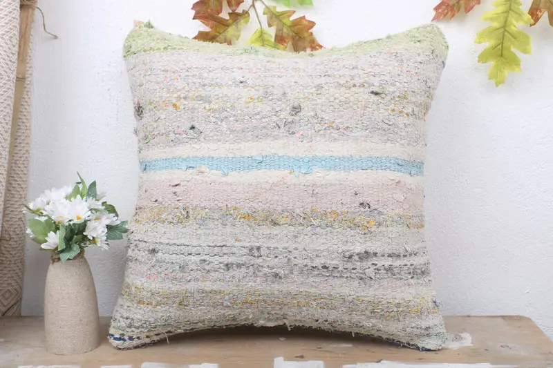 Car Pillow Cover, Morroccon Kilim Cushion Cushion Cover, Gift Pillow, 18x18 Beige Cushion Case, Turkish Kilim Pillow, Cushion Cover, Turkish Pillow - 2