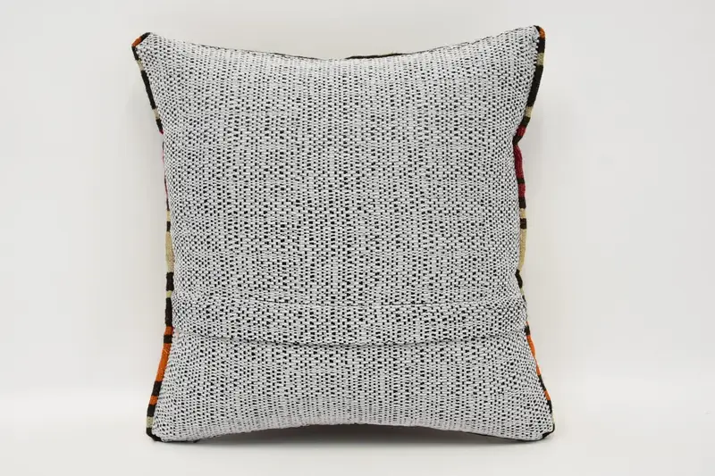 Sofa Pillow Sham, Handmade Rug Seat Cushion, Kilim Pillow Cover, Pillow Cover, 12x12 Brown Cushion Cover, Kilim Pillow, Pillow for Couch - 6